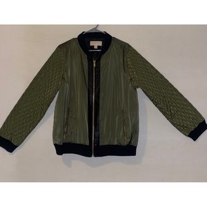 MICHAEL KORS NWT 225 ARMY GREEN BOMBER
